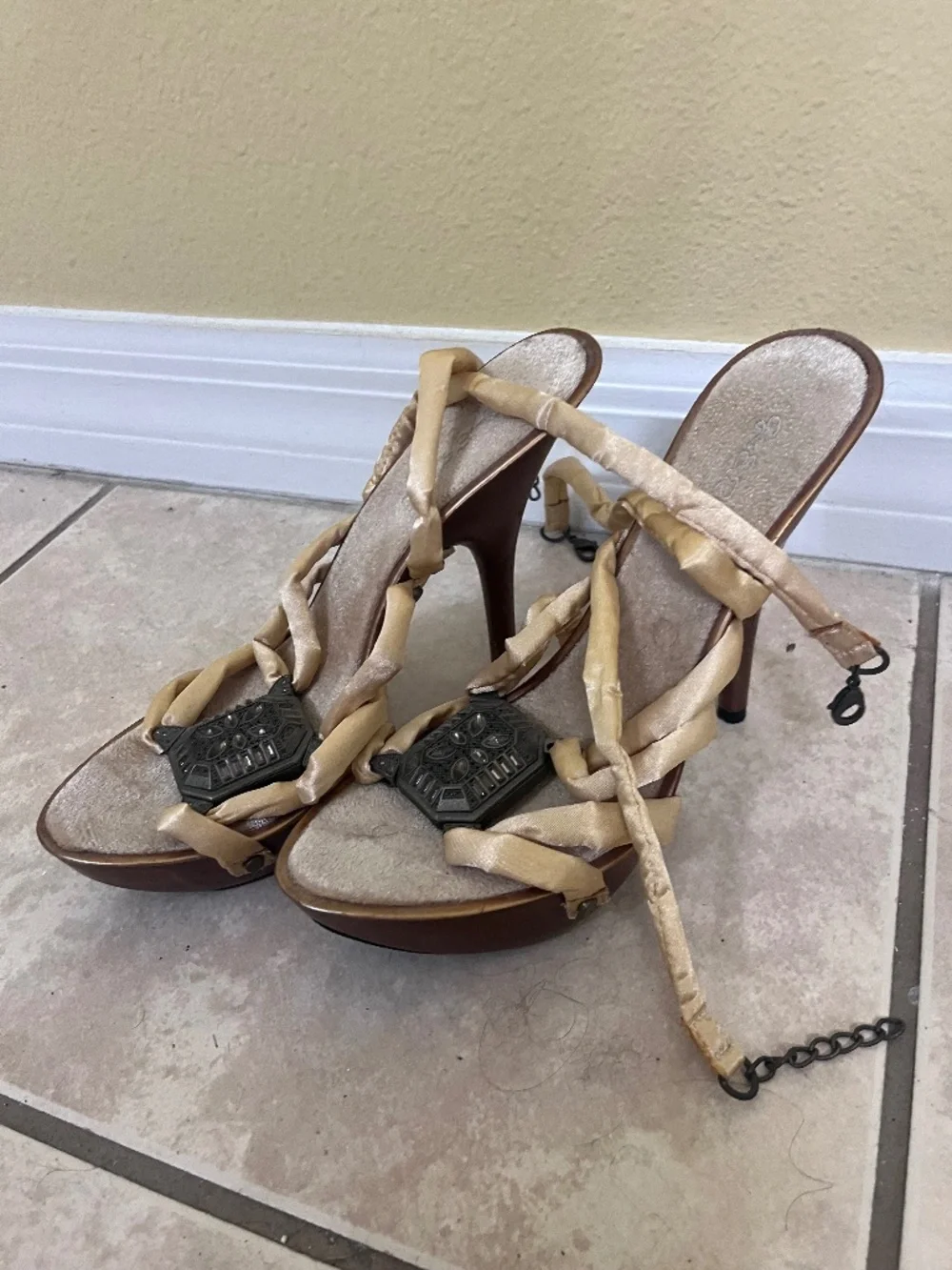 Yellow Spike Heel